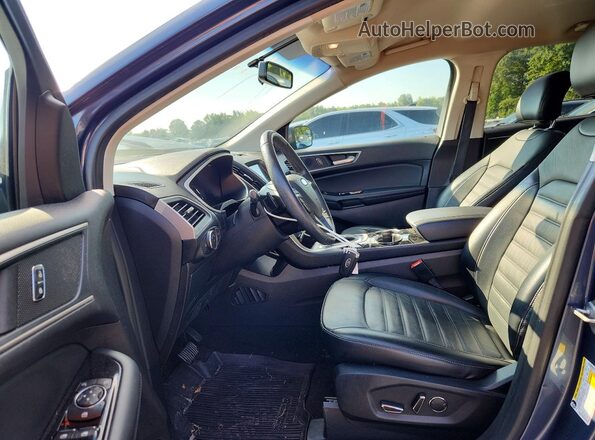 2FMPK4J88JBB35209 2018 FORD EDGE Blue წინა სალონის ხედი