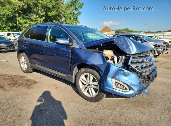 2FMPK4J88JBB35209 2018 FORD EDGE Blue წინა მარჯვენა