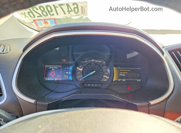 2FMPK4J88JBB35209 2018 FORD EDGE Blue ხელსაწყოთა პანელის ხედი