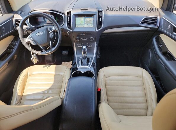 2FMPK4J88JBB49448 2018 FORD EDGE Maroon Vista del salpicadero