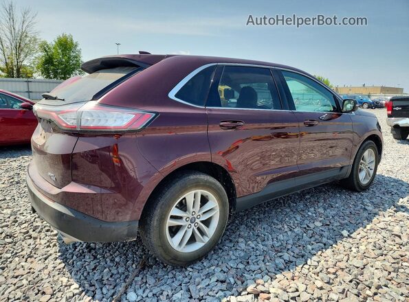 2FMPK4J88JBB49448 2018 FORD EDGE Maroon Trasero derecho