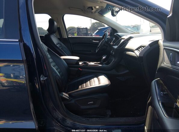 2FMPK4J89HBB36122 2017 FORD EDGE Black Widok wnętrza z przodu