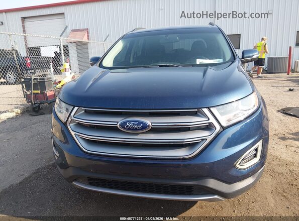 2FMPK4J89HBB36122 2017 FORD EDGE Black Widok zestawu wskaźników