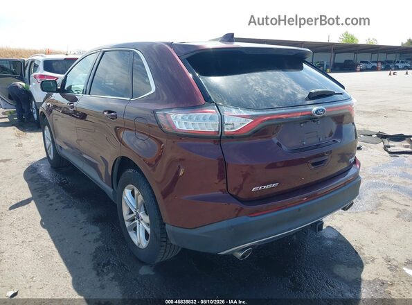 2FMPK4J89HBB37951 2017 FORD EDGE Maroon Tył lewy