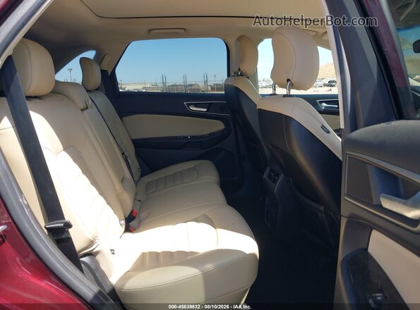 2FMPK4J89HBB37951 2017 FORD EDGE Maroon Widok naklejki z numerem VIN