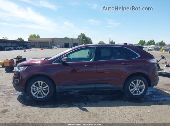 2FMPK4J89HBB37951 2017 FORD EDGE Maroon Widok wnętrza 360 stopni