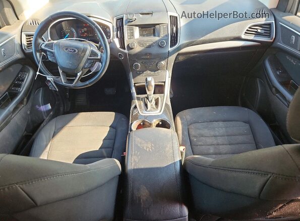 2FMPK4J89HBC08050 2017 FORD EDGE Beige Widok deski rozdzielczej