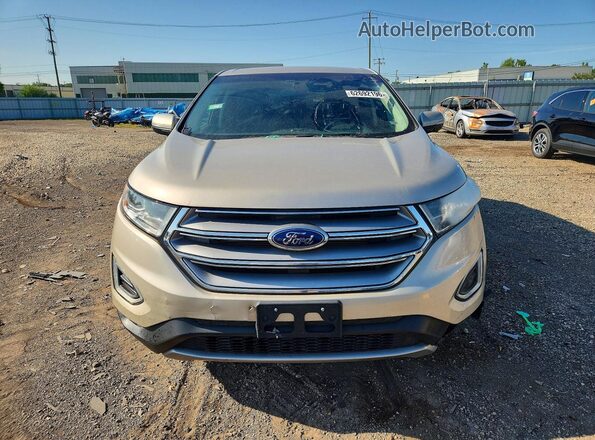 2FMPK4J89HBC08050 2017 FORD EDGE Beige Widok z przodu