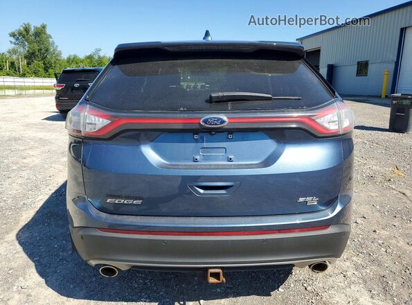 2FMPK4J89JBB47465 2018 FORD EDGE Gray Rear view