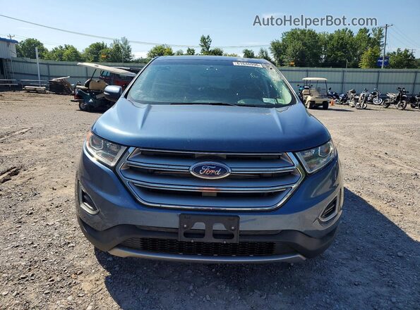 2FMPK4J89JBB47465 2018 FORD EDGE Gray Front view