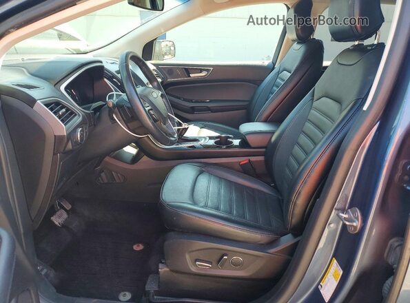2FMPK4J89JBB47465 2018 FORD EDGE Gray Front interior view