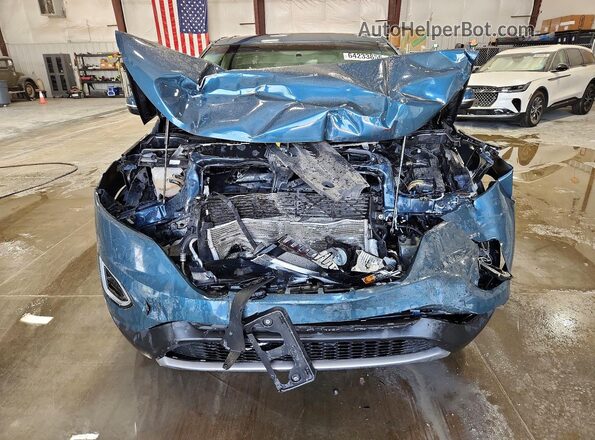 2FMPK4J8XGBC11327 2016 FORD EDGE Blue Widok z przodu