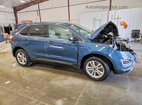 2FMPK4J8XGBC11327 2016 FORD EDGE Blue Przód prawy