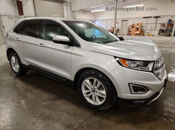 2FMPK4J8XGBC40763 2016 FORD EDGE Silver Delantero derecho