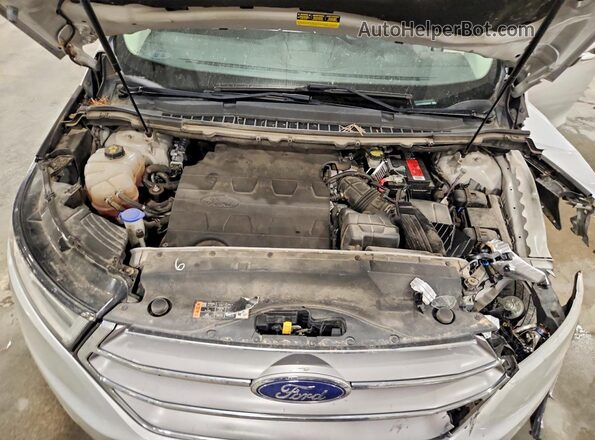 2FMPK4J8XGBC40763 2016 FORD EDGE Silver Vista del compartimento del motor