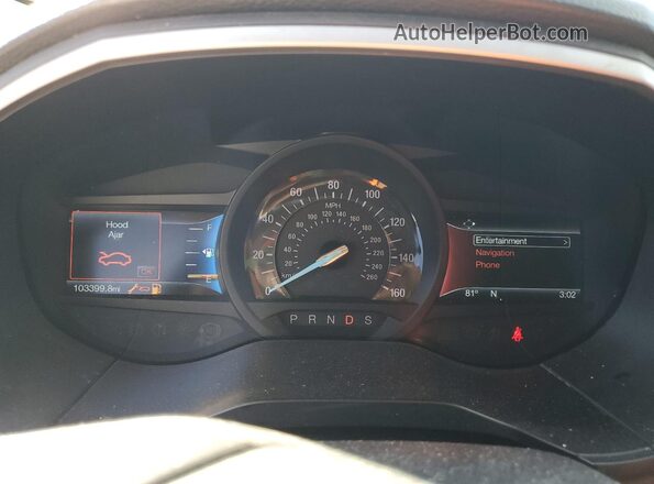 2FMPK4J8XGBC65534 2016 FORD EDGE White Սարքավորումների վահանակի տեսք