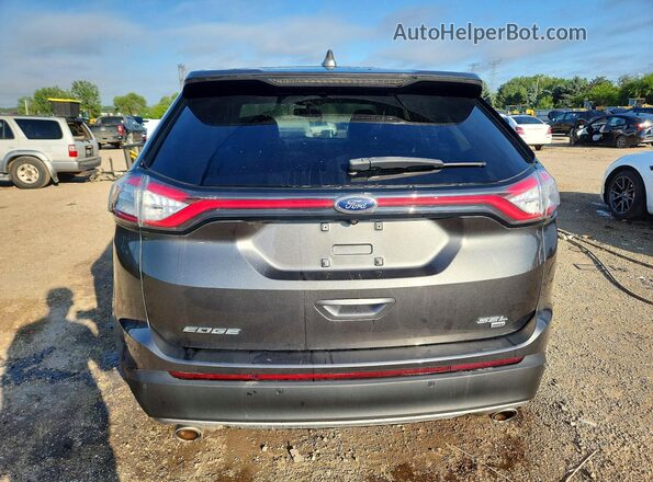 2FMPK4J8XJBC10587 2018 FORD EDGE Gray Вид ззаду