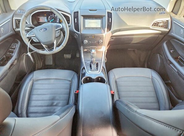 2FMPK4J8XJBC10587 2018 FORD EDGE Gray Вид панелі приладів