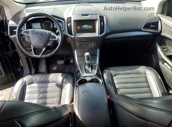 2FMPK4J90GBB57397 2016 FORD EDGE Черный Вид панели приборов