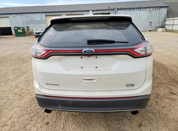 2FMPK4J90GBC10244 2016 FORD EDGE White უკანა ხედი