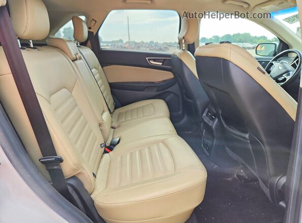 2FMPK4J90GBC10244 2016 FORD EDGE White უკანა სალონის ხედი