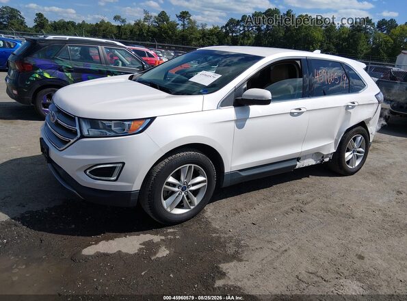 2FMPK4J90HBB18794 2017 FORD EDGE Белый Передняя левая четверть