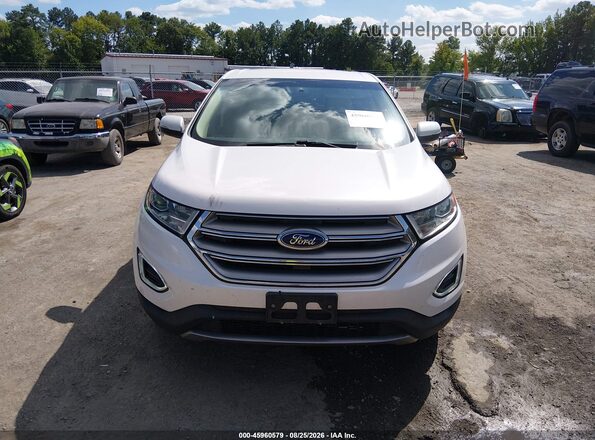 2FMPK4J90HBB18794 2017 FORD EDGE Белый Вид щитка приборов