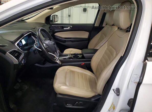 2FMPK4J90JBB95851 2018 FORD EDGE White Vista interior delantera