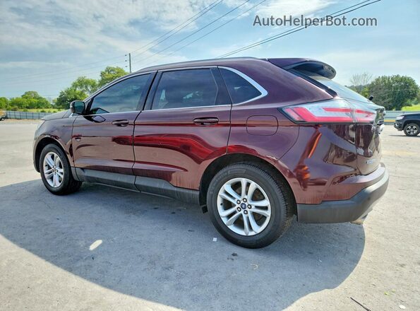 2FMPK4J90KBB11531 2019 FORD EDGE Burgundy Trasero izquierdo