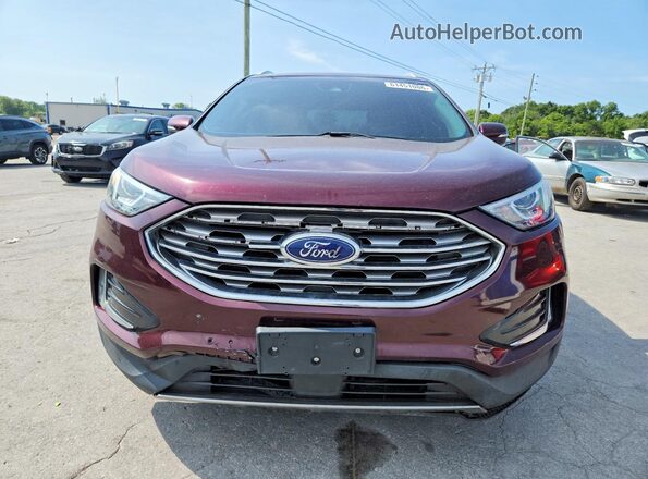 2FMPK4J90KBB11531 2019 FORD EDGE Burgundy Vista frontal