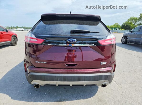 2FMPK4J90KBB11531 2019 FORD EDGE Burgundy Vista trasera