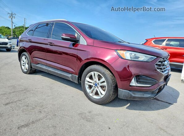 2FMPK4J90KBB11531 2019 FORD EDGE Burgundy Delantero derecho