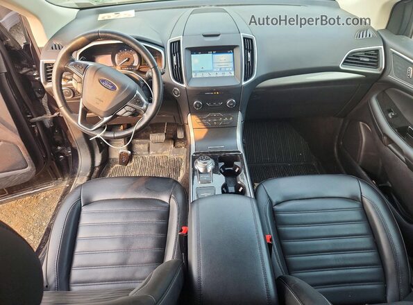 2FMPK4J90KBB12856 2019 FORD EDGE Black წინა პანელის ხედი