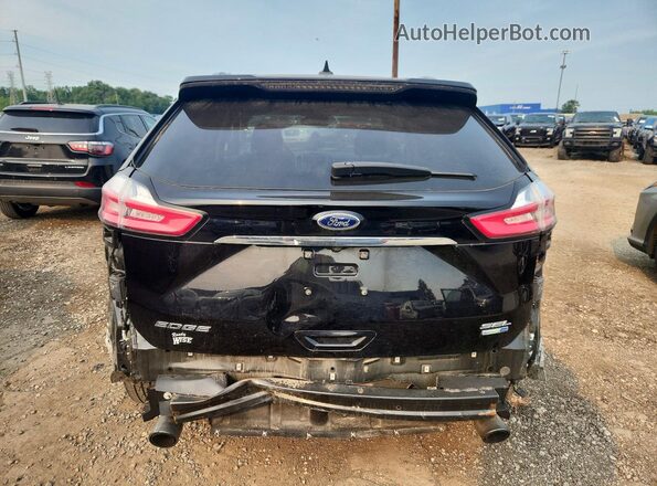 2FMPK4J90KBB12856 2019 FORD EDGE Black უკანა ხედი