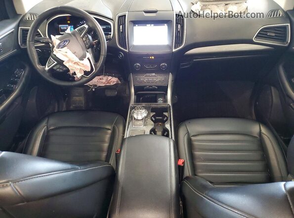 2FMPK4J90KBB20794 2019 FORD EDGE Maroon Вид панелі приладів