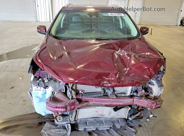 2FMPK4J90KBB20794 2019 FORD EDGE Maroon Вид спереду
