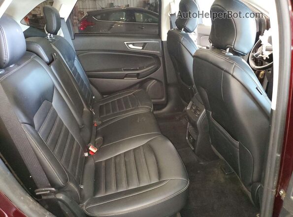 2FMPK4J90KBB20794 2019 FORD EDGE Maroon Вид задньої частини салону