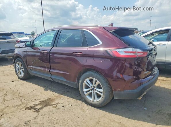 2FMPK4J90KBC46721 2019 FORD EDGE Maroon Trasero izquierdo