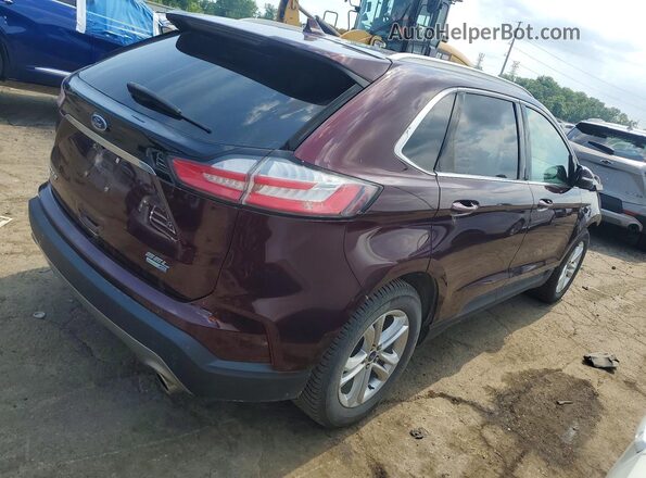 2FMPK4J90KBC46721 2019 FORD EDGE Maroon Trasero derecho