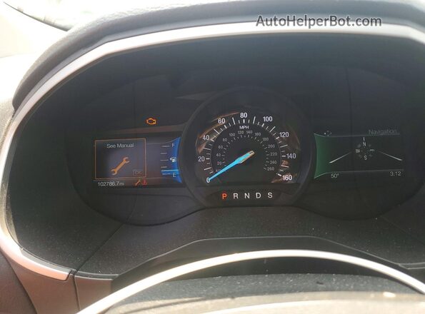 2FMPK4J90KBC46721 2019 FORD EDGE Maroon Vista del cuadro de instrumentos