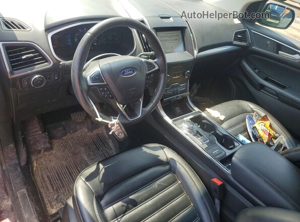 2FMPK4J90KBC46721 2019 FORD EDGE Maroon Vista del salpicadero