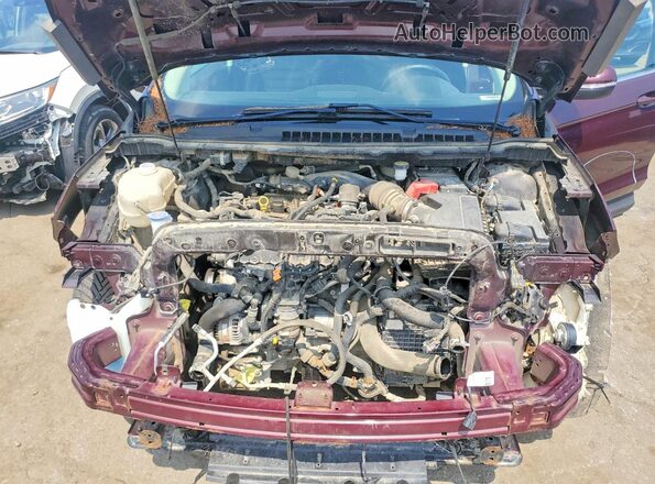 2FMPK4J90KBC46721 2019 FORD EDGE Maroon Vista del compartimento del motor