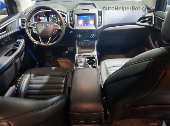 2FMPK4J90LBA01578 2020 FORD EDGE Blue წინა პანელის ხედი