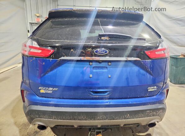 2FMPK4J90LBA01578 2020 FORD EDGE Blue უკანა ხედი