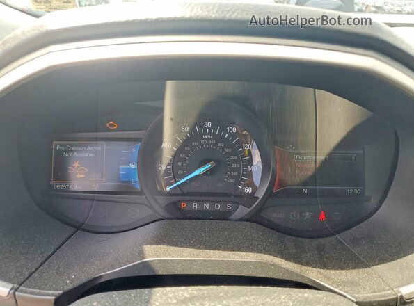 2FMPK4J90LBA01774 2020 FORD EDGE White ხელსაწყოთა პანელის ხედი