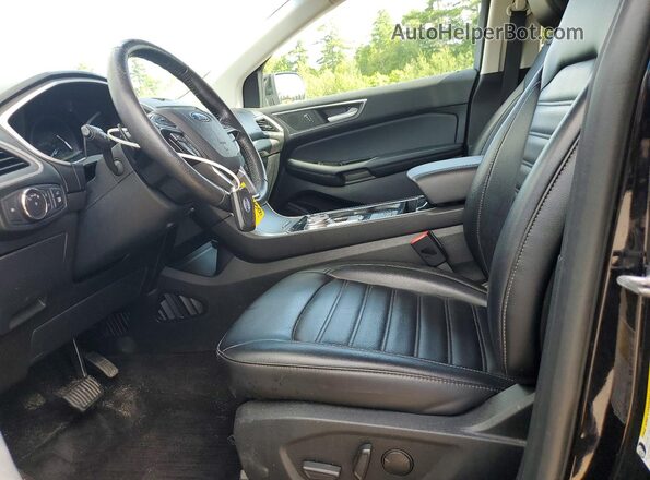 2FMPK4J90LBA21894 2020 FORD EDGE Black Widok wnętrza z przodu