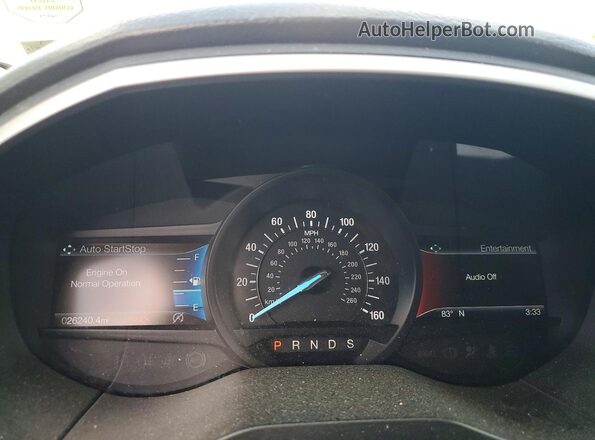 2FMPK4J90LBA21894 2020 FORD EDGE Black Widok zestawu wskaźników