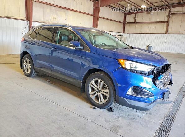 2FMPK4J90LBA91282 2020 FORD EDGE Blue Передня права чверть
