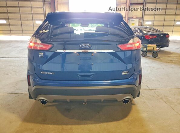 2FMPK4J90LBA91282 2020 FORD EDGE Blue Вид ззаду
