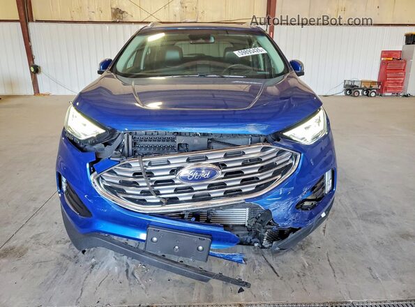 2FMPK4J90LBA91282 2020 FORD EDGE Blue Вид спереду